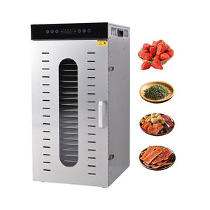 เครื่องอบแห้งอาหารไฟฟ้า 24 ถาด สแตนเลส ความจุขนาดใหญ่ สำหรับใช้ในเชิงพาณิชย์ อุปกรณ์ผลิตผลไม้อบแห้ง - Product Image 3