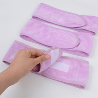 Logo personnalisé Bandeau en microfibre pour spa et maquillage