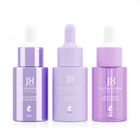 Botol Tetes Minyak Rambut Kosmetik Kaca, Kelas Atas 20 30 50 60 Ml Kosong Kustom Silinder 1 2 Oz