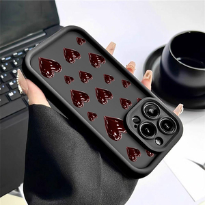 Cover per Telefono Cellulare in TPU Antiurto con Stampa Cuore Rosso Lucido e Design a Scala per <span class=keywords><strong>Samsung</strong></span> Galaxy A07 A17 A56 S26 Ultra - Product Image 1
