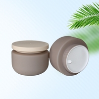 Nouveau pot en HDPE gris rose vert de 8 oz pour masque capillaire, pot cosmétique en plastique de 250 g, ensemble de flacons de lotion