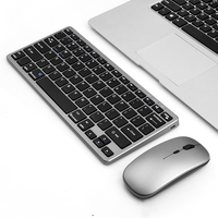 Cadeau d'affaires, clavier et souris sans fil, rechargeable par USB, étanche, ultra fin, design ciseaux
