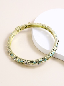Fashionable Ancient Blue <b>White</b> <b>Bracelet</b> Stylish Women's Enamel Color Bangles - Product Image 5