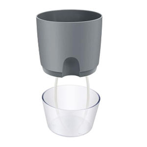 Pot de fleur moderne en plastique vitré auto-arrosant Jardinière d'intérieur automatique avec bonsaï pour <span class=keywords><strong>le</strong></span> sol du jardin - Product Image 1