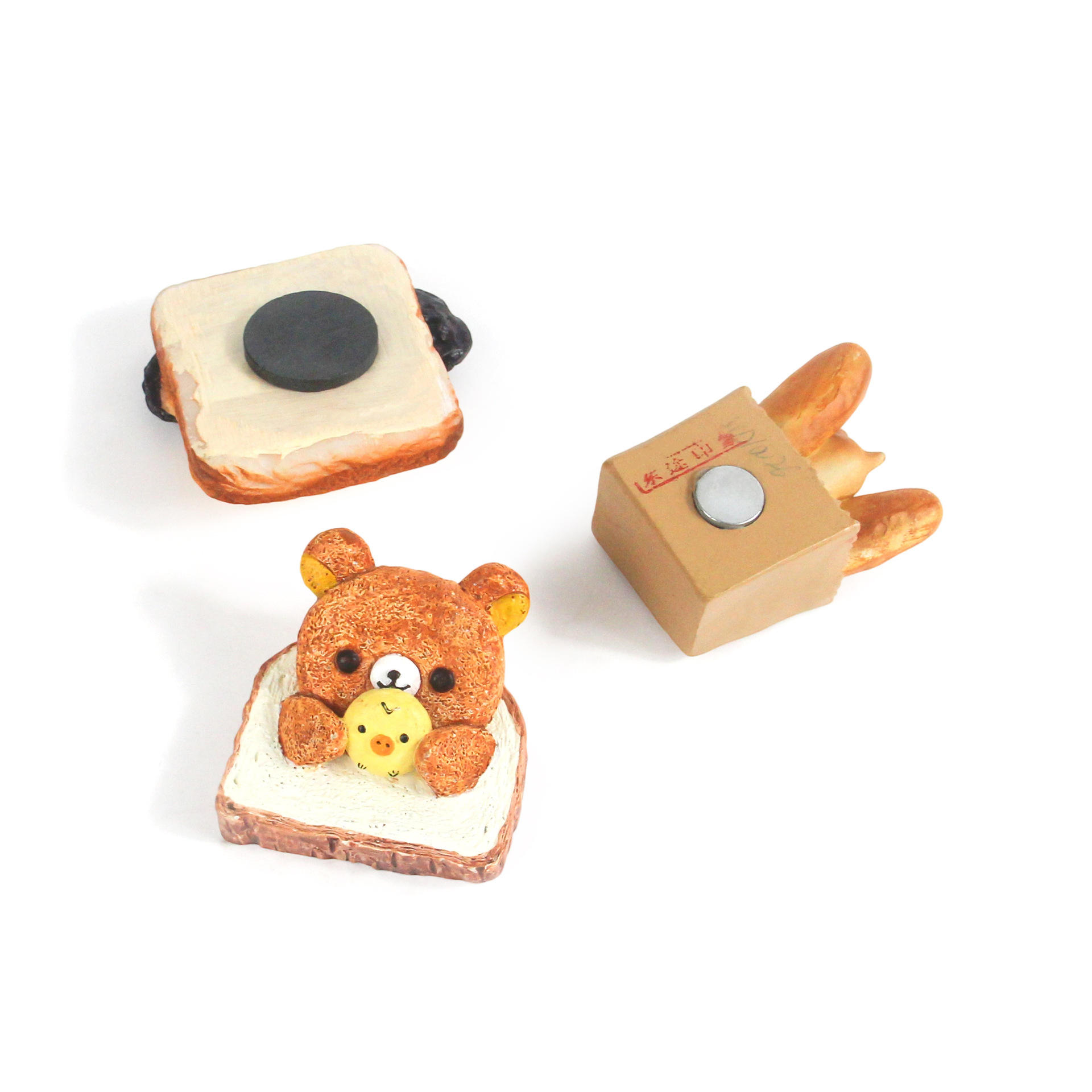 Imanes de refrigerador de pan simulado personalizados