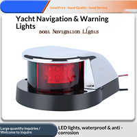 Nouveaux feux de navigation LED en plastique, feux de signalisation rouges et verts, feux d'avertissement de navigation pour yachts, bateaux rapides et jet-skis