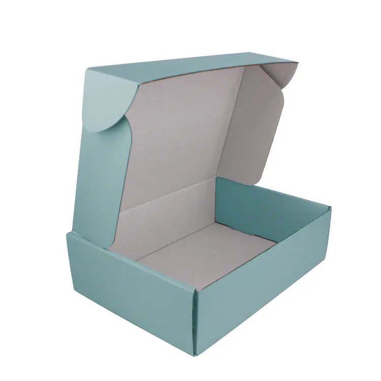 Yilucai-caja de embalaje corrugada azul personalizada, para paquete de Manta