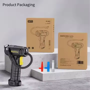 Logo impression petit Portable filaire/sans fil compresseur d'air pompe 150psi affichage numérique alimenté par batterie rapide <span class=keywords><strong>gonfleur</strong></span> de pneu de voiture - Product Image 6