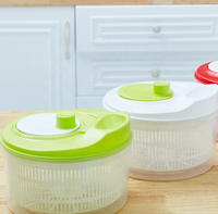 Keuken Craft Deluxe Saladeslinger en -dressoir PP Plastic Ecologisch BPA Vrij Gemakkelijk te reinigen Groot Wit/Groen/Rood