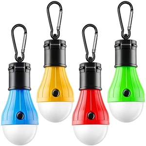 Minilinterna portátil para acampar al aire libre, lámpara LED de emergencia, impermeable, gancho colgante - Product Image 4