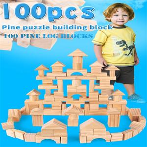 Blocchi di legno di pino grezzo solido naturale per <span class=keywords><strong>Puzzle</strong></span> che fanno blocchi fotografici artigianato e progetti fai da te - Product Image 6