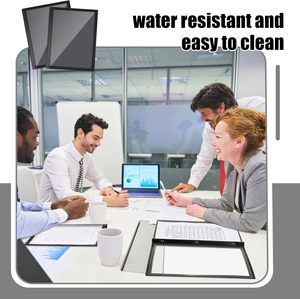 Protège-documents avec attaches à 3 griffes, dossiers de présentation transparents, porte-documents à fenêtre pour documents papier, école et bureau - Product Image 6