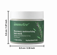 Masque capillaire personnalisé à marque privée, réparateur et hydratant, à la menthe et au romarin