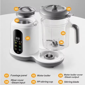 Robot de cuisine multifonction pour bébé : préparation de purées, mixeur électrique, moulin, cuiseur vapeur et cuisson - Product Image 6