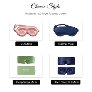 Máscara de Ojos de verano de seda de morera Rosa <span class=keywords><strong>canela</strong></span> con banda elástica y caja de regalo premium-Bloqueo de luz y amigable con la piel - Product Image 2