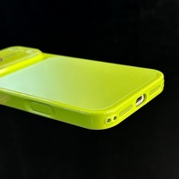 Coque de téléphone PC brillante couleur fluorescente pour iPhone 17 Pro Max 16 Plus 15 14 13 Pro avec protection intégrale de l'objectif et des boutons tactiles