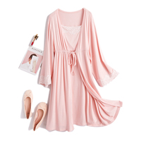 Robes de maternité pour femmes de haute qualité chemise de nuit en bambou personnaliser 2 pièces chemises de nuit en coton biologique pour femmes