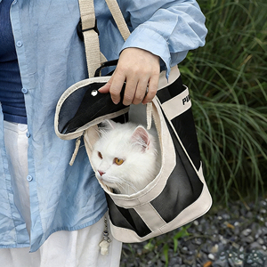 Transportín de malla de alta calidad Dafeel, bolsa de viaje transpirable para mascotas pequeñas y medianas, gatos y perros, personalización OEM - Product Image 3