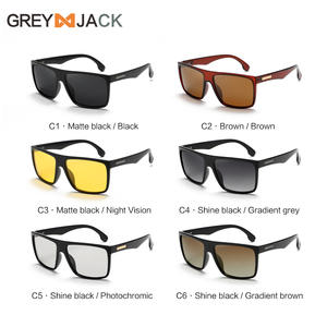 Gafas de Sol Polarizadas para Hombre Greyjack, Montura Negra, Lentes de PC TAC, Protección UV400, Estilo para Conducir - Product Image 3