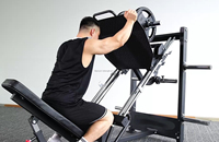Presse à jambes compacte et portable en acier PowerCore Titanium pour la musculation à domicile