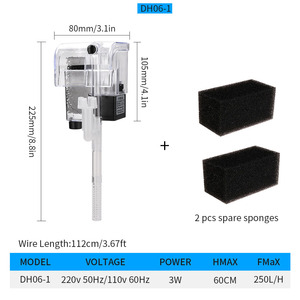 Bán Sỉ Bộ Lọc Bể Cá Bộ Lọc Thác Nước Gắn Tường Bộ Lọc Bên Ngoài Cho Bể Cá Bơm Oxy Bể Rùa Nhỏ Bằng Cotton - Product Image 6