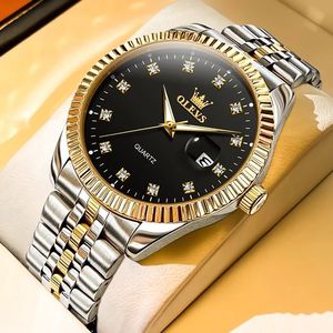 Reloj de Cuarzo 5526, Resistente al Agua, con Fecha Automática, Diseño Original en Oro, Relojes de Lujo de Acero Inoxidable, Reloj de Pulsera Casual para Negocios - Product Image 1