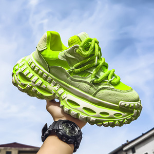 Nuevos zapatos deportivos casuales de verano para adolescentes con suela gruesa y parte superior de malla para todas las estaciones. - Product Image 5