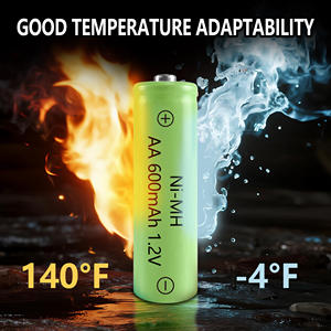 Bateria recarregável de baixa temperatura do hidruro <span class=keywords><strong>1.2V</strong></span> AA 600mah <span class=keywords><strong>Nimh</strong></span> da bateria do metal do níquel-40 graus Celsius 1*12/pack - Product Image 6