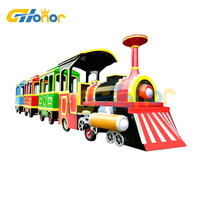 Train électrique sans rail G-HONOR pour enfants, pour activités intérieures et extérieures, parc d'attractions, autonomie de la batterie de 80 à 100 km, 15 à 20 joueurs, > 6 ans