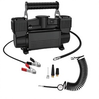 Compresseur d'air portable robuste à double cylindre 12V 150PSI en métal avec gonflage rapide des pneus pour voitures et MPV