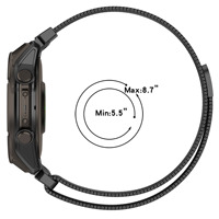 Bracelet de montre magnétique milanais à ajustement rapide 20/22/26 mm pour Garmin Fenix 5 5X Plus 6 6S 8 Pro, bracelet de remplacement en maille d'acier inoxydable