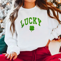 Transferts thermocollants en chenille personnalisés pour la Saint-Patrick, motifs chanceux et moelleux découpés au laser pour vêtements et t-shirts