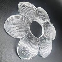 Luminaire suspendu en verre floral transparent, sur mesure pour restaurant, chambre, balcon, escalier, couloir, style européen-américain