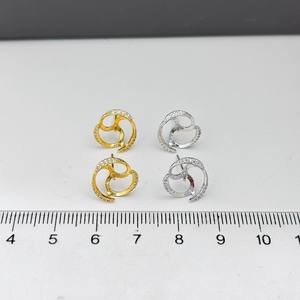 ต่างหูเงินแท้ S925 รุ่น WENCHI 10747 แบบ DIY เรียบง่าย ประดับมุกเม็ด 9-10 มม. พร้อมฐานเปล่า ดีไซน์ทันสมัย - Product Image 4