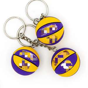 Llavero de Baloncesto de PVC Suave al Por Mayor Llavero de Goma 3D de Baloncesto Llavero del Jersey de Jugadores del Equipo de Baloncesto de EE. UU. <span class=keywords><strong>Buen</strong></span> Stock - Product Image 4