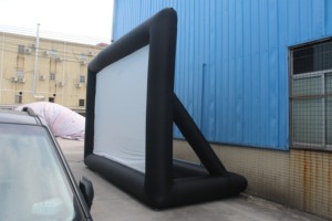 Màn hình máy chiếu phim ngoài trời Bơm Hơi 20 feet, màn hình máy chiếu thổi cho sân sau ngoài trời - Product Image 4