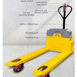 Electric Pallet Lift <strong>Jacks</strong> All Terrain 3 Ton Self Lifting Rubber <strong>Wheel</strong> Pallet <strong>Jack</strong> - Product Image 3