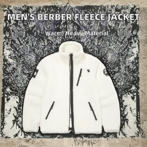 Chaqueta de Invierno Unisex de Forro Polar Sherpa Berber, Reversible, de Alta Calidad, Ecológica, Bordada, Estilo Hip Hop - Product Image 2