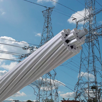Câble aérien industriel Almelec en alliage d'aluminium à conducteur unique nu, 75,5 mm², personnalisé, en aluminium pur AAAC, 1kV-50kV, norme française