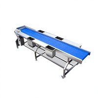 Convoyeur de tri motorisé à double couche en acier inoxydable de bonne qualité / Table de tri pour fruits et légumes