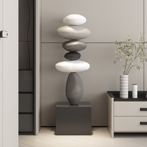 Adornos de suelo grandes de resina ecológica de gama alta, escultura artística, sofá para sala de estar, mueble de TV, accesorios para el hogar creativos - Product Image 4