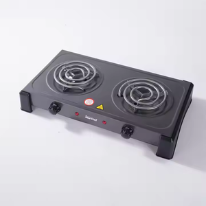 家庭用ポータブル2000W温度調節機能付き2口電気コンロ（サーマルヒューズ付き） - Product Image 1