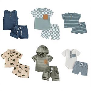 Vêtements d'été de haute qualité pour enfants (filles et garçons) de 0 à 10 ans, tailles mixtes, en polyester, en gros, provenant du Guangdong - Product Image 1