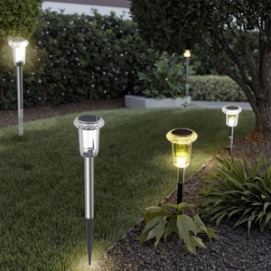 Lampada Solare da Giardino IP44 Impermeabile, Piccola Lampada LED Solare <span class=keywords><strong>per</strong></span> Esterni, Illuminazione Stradale <span class=keywords><strong>per</strong></span> <span class=keywords><strong>Balcone</strong></span> e Decorazioni da Giardino - Product Image 6