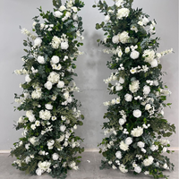 Arco de Boda de Flores de Seda Artificial Duraderas y de Larga Duración, Novedad Tradicional para Decoración de Eventos y Fiestas de Boda