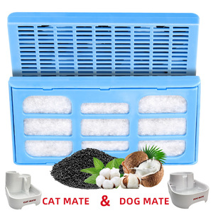 Filtres pour fontaines <span class=keywords><strong>à</strong></span> <span class=keywords><strong>eau</strong></span> pour animaux de compagnie compatibles avec les fontaines <span class=keywords><strong>Cat</strong></span> <span class=keywords><strong>Mate</strong></span> et Dog <span class=keywords><strong>Mate</strong></span>, ensemble de filtres en tissu non tissé au charbon actif - Product Image 1