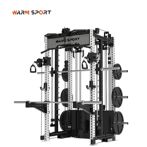 Gym Equipment Squat Rack Multi Function Station Cable Crossover Smith <b>Machine</b> With Chest Back Arms Workout Strength Training WM- - Product Image 1