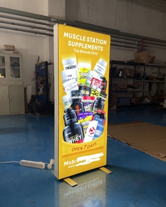 Cajas de luz publicitarias, marco de cartel de aluminio Led, exhibición de letrero de doble cara, caja de luz Seg - Product Image 1