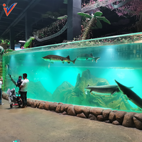 2024 Leyu Nouveau Style Acrylique Grands Réservoirs De Poissons, Usine Directe Personnalisé Acrylique Aquariums Fabricants