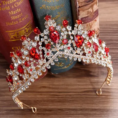 Nuovo di Modo Barocco Trendy Tiara Della Sposa Corona Per La Cerimonia Nuziale Diadema Diademi